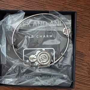 Alex and Ani Cubs Bangle Bracelet with MLB Charm